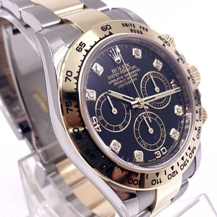 Rolex daytona or acier diamants