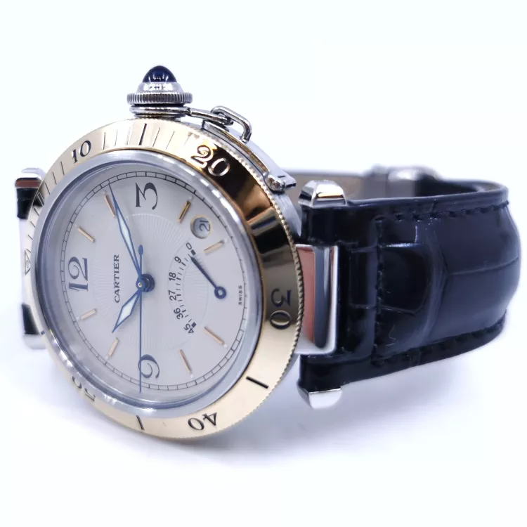 Cartier Pasha Power Reserve automatic Leather Strap 38mm 1033