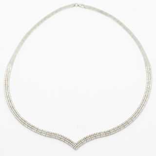 Collier Or Blanc 18K