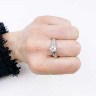 Bague Or Blanc et Diamants