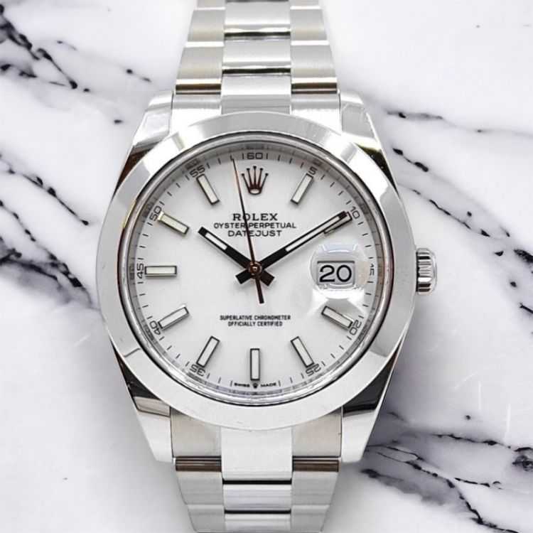 Rolex DateJust 41 White Dial