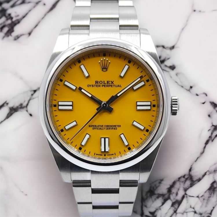 Rolex op 41 online yellow