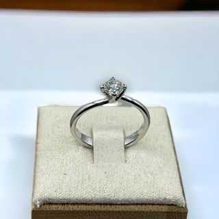 Solitaire Or Blanc 18k