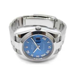 Rolex DateJust 41 Blue Dial Roman Index