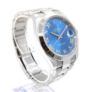 Rolex DateJust 41 Blue Dial Roman Index