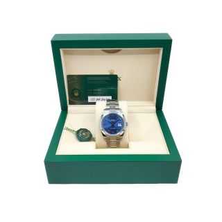 Rolex DateJust 41 Blue Dial Roman Index