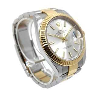 Rolex DateJust 41 Two Tone Silver Dial