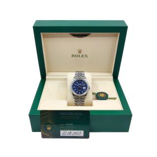 Rolex DateJust 36 Blue Motif Dial