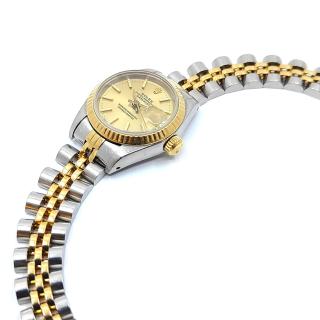 Rolex Lady DateJust 26 Two Tone Champagne Dial