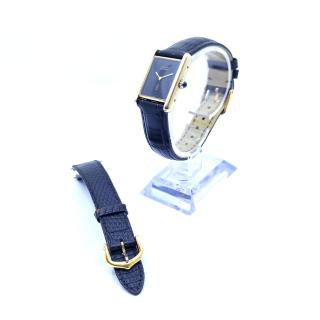 Cartier Tank Vermeil Manual Black Dial