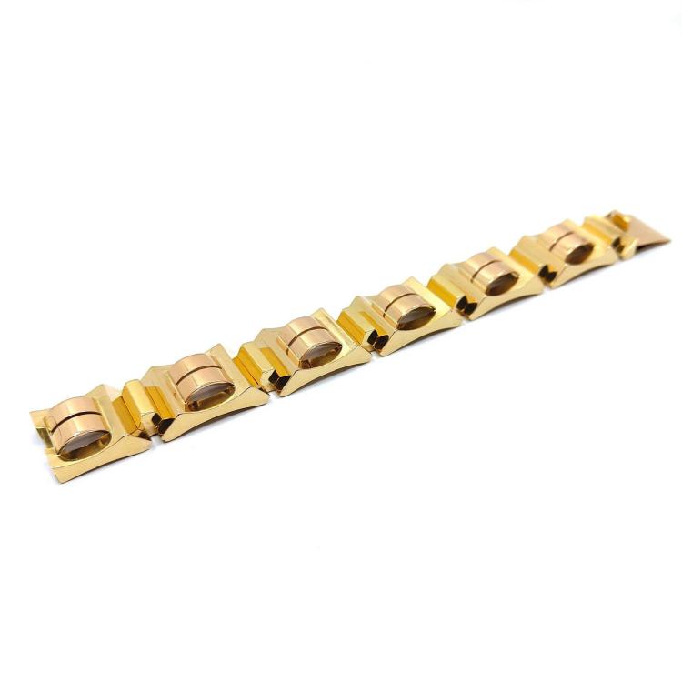 Bracelet Or Jaune 18k Art Déco 78.77 g