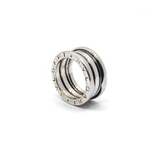 Bague Bulgari B.Zero1 Or Blanc 18k 3 Rangs