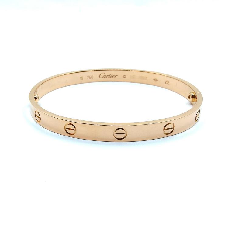 Bracelet Cartier Love (Or Rose 18k / Taille 19)