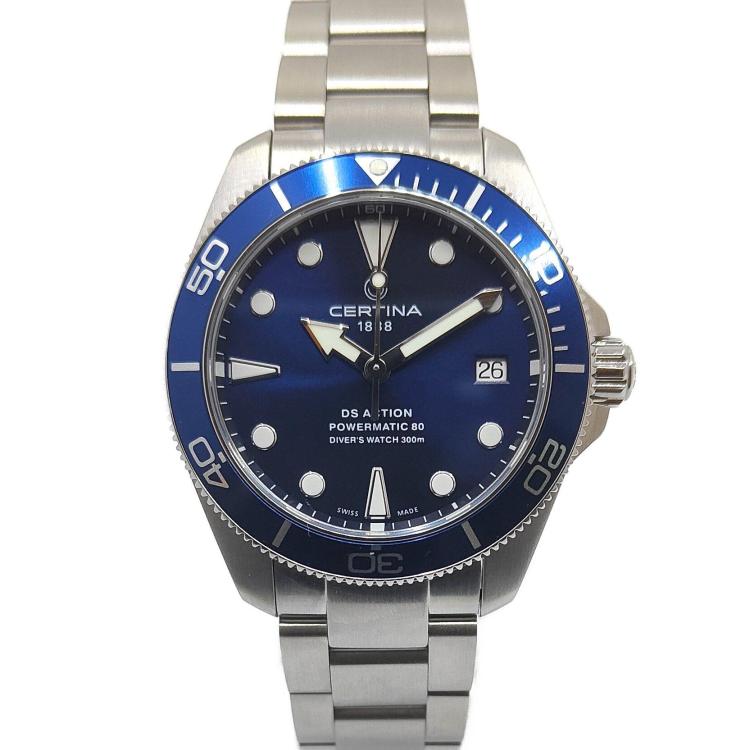 Certina DS Action Powermatic 80 Diver Blue Dial