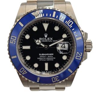 Rolex Submariner Date Or Blanc 18 Ct