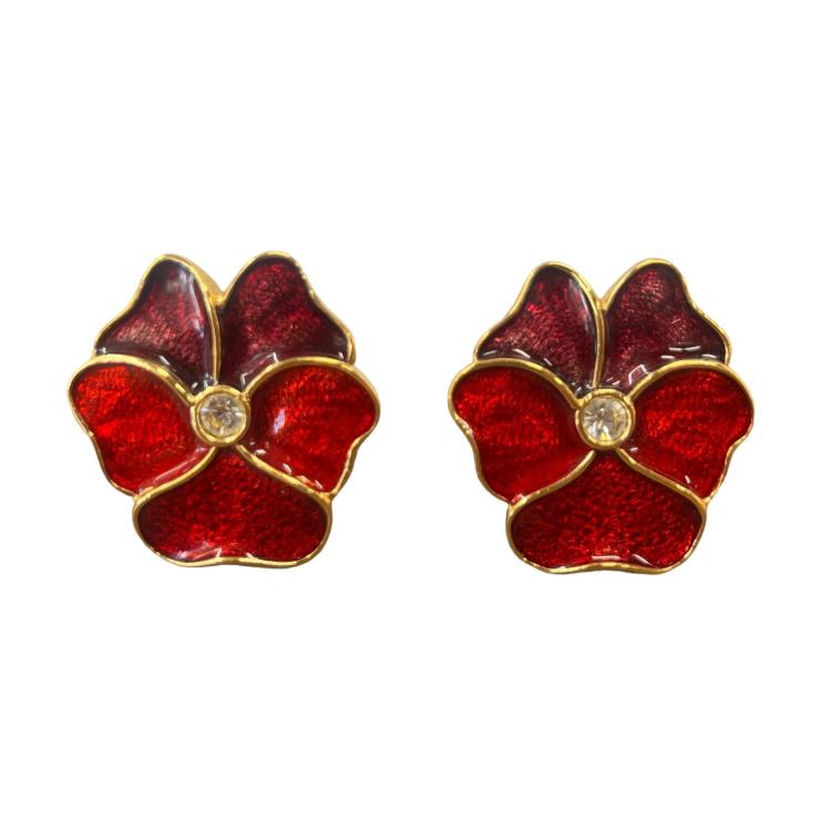 Boucles D'oreilles YSL Vintage