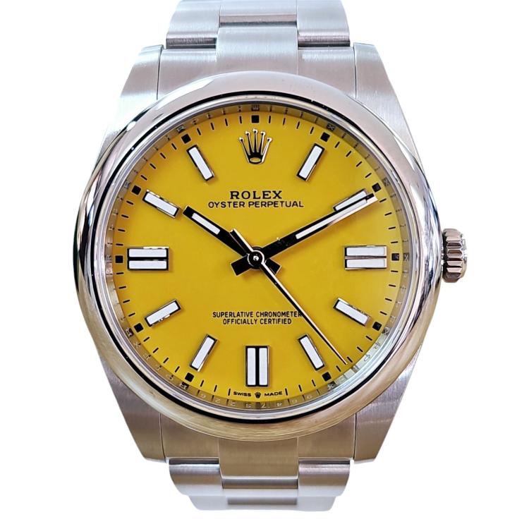 Rolex Oyster Perpetual 41 Yellow Dial