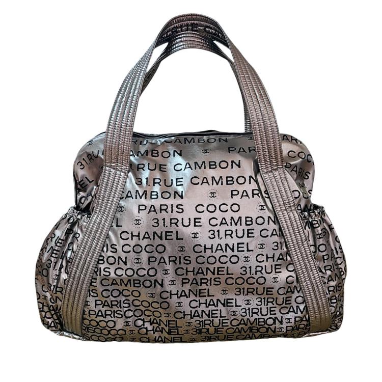 Sac Cabas Chanel Argenté