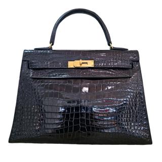 Sac Hermès Kelly Crocodile 32