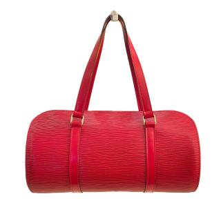 Sac à main Louis Vuitton Soufflot Epi Rouge