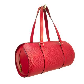 Sac à main Louis Vuitton Soufflot Epi Rouge