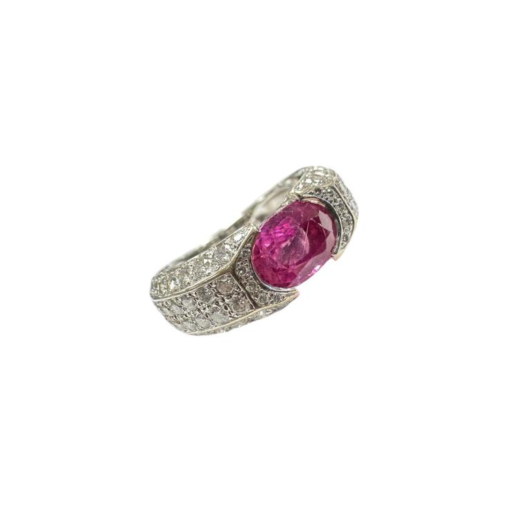 Bague Saphir Rose 2.9 Carat