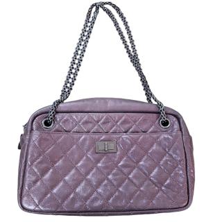 Sac Camera Chanel 2.55 Parme Metallique