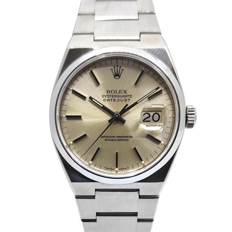 Rolex OysterQuartz DateJust 36 Silver Dial