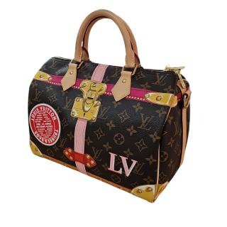 SacLouis Vuitton Speedy 30 Trompe L'Oeil Screen Trunk