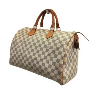 Sac à main Louis Vuitton Speedy 35 Damier Azur