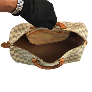 Sac à main Louis Vuitton Speedy 35 Damier Azur