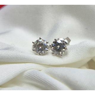 Boucles D'Oreilles & Diamant 18CT