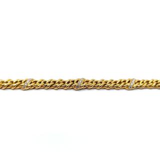 Bracelet Or Jaune 18k & Diamants