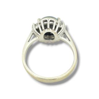 Bague Opale Or Blanc