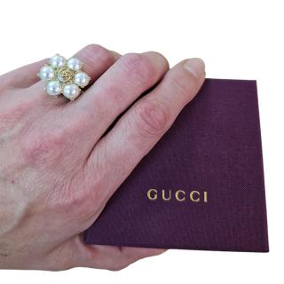 Bague Gucci Pearl Double G