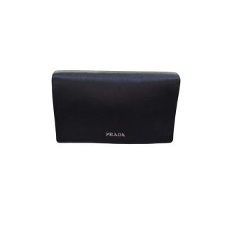 Pochette de Soirée Prada Black Satin Crystal