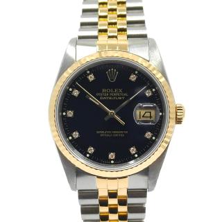 Rolex DateJust 36 Black Diamond Dial