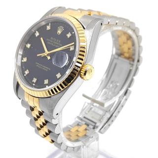 Rolex DateJust 36 Black Diamond Dial