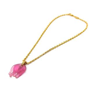 Collier Chaumet Or Jaune 18k et Pendentif Panthère molle