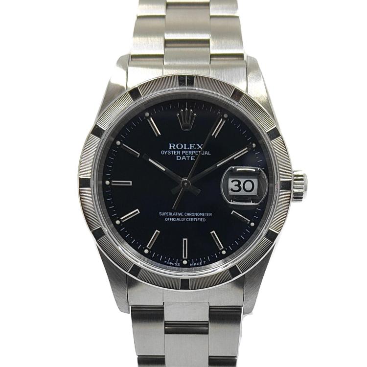 Rolex Oyster Perpetual Date 34 Black Dial