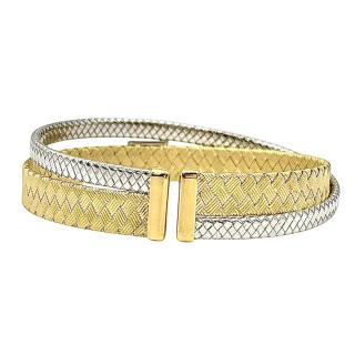 Bracelet Or Blanc Et Jaune