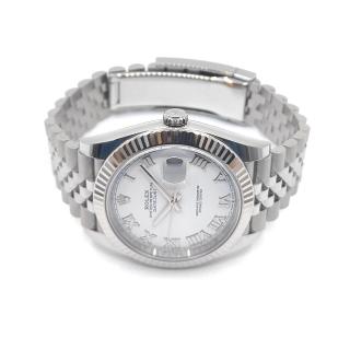 Rolex DateJust 41 White Roman Dial