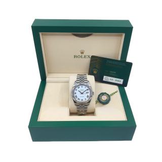 Rolex DateJust 41 White Roman Dial