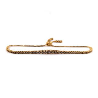 Bracelet Or rouge 18k & Diamants cognac (1.65 Cts)