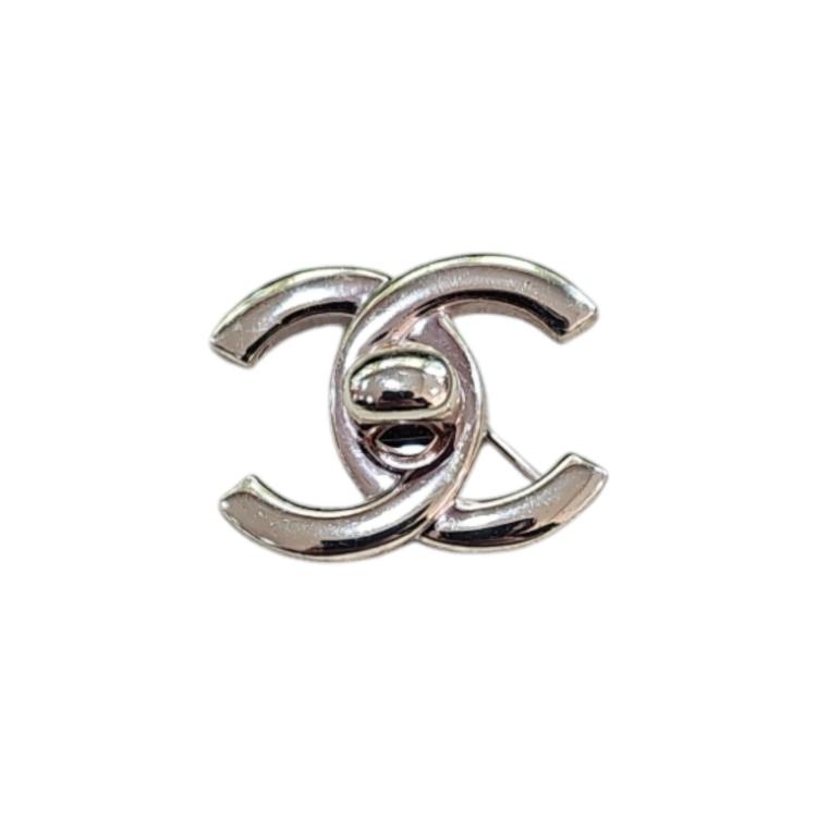 Broche CHANEL Argentée