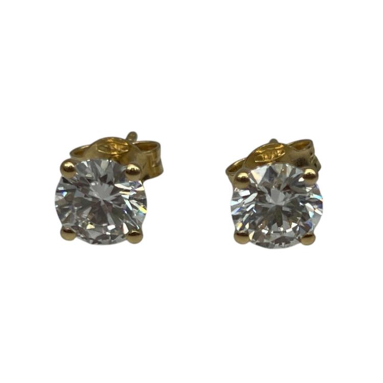 Boucles D'oreilles Clous Diamants