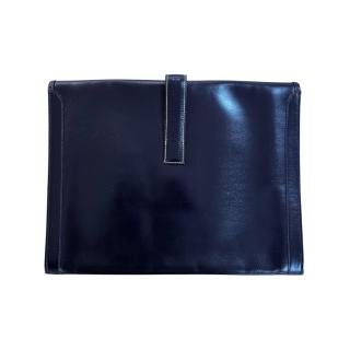 Pochette Hermes Jige Bleu