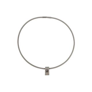 Collier Chopard Happy Diamonds Or blanc 18 Ct et Diamants