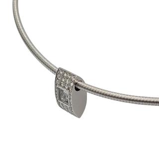 Collier Chopard Happy Diamonds Or blanc 18 Ct et Diamants