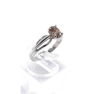 Solitaire Or Blanc 18k Diamant 0.94 Ct